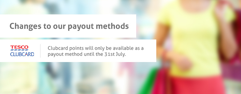 Changes to Payout Methods