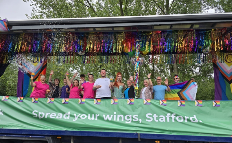 Stafford Pride float