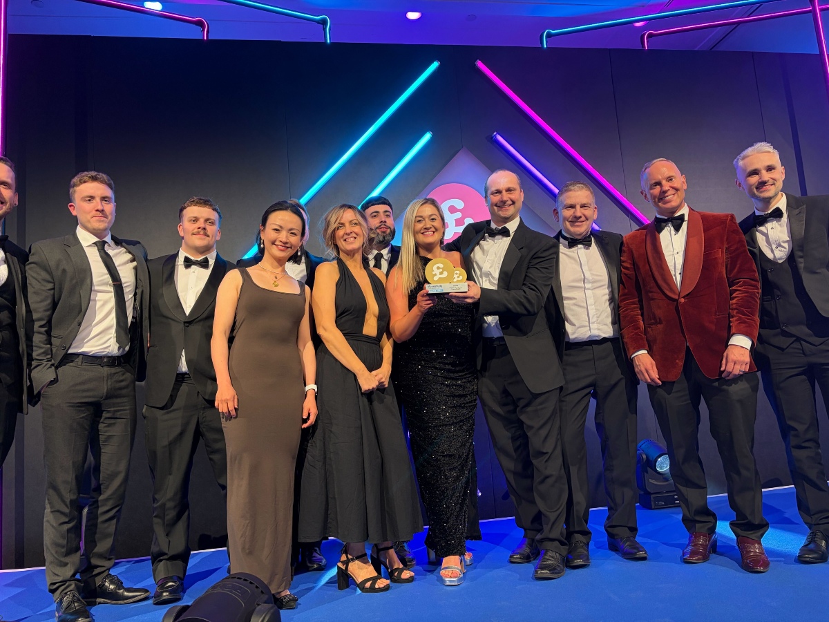 TopCashback employees at the Moneyfacts.co.uk awards 2026