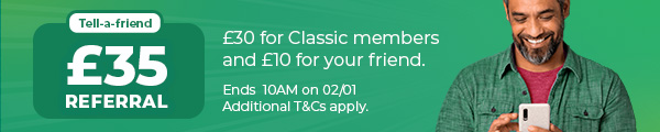 Tell-a-Friend. Refer a friend and earn £35 free cashback.