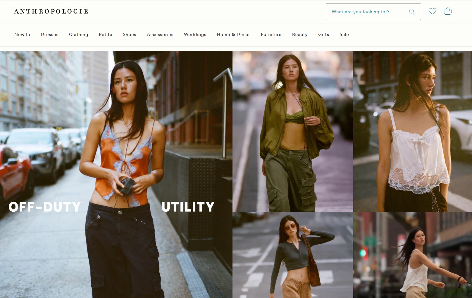 Anthropologie homepage
