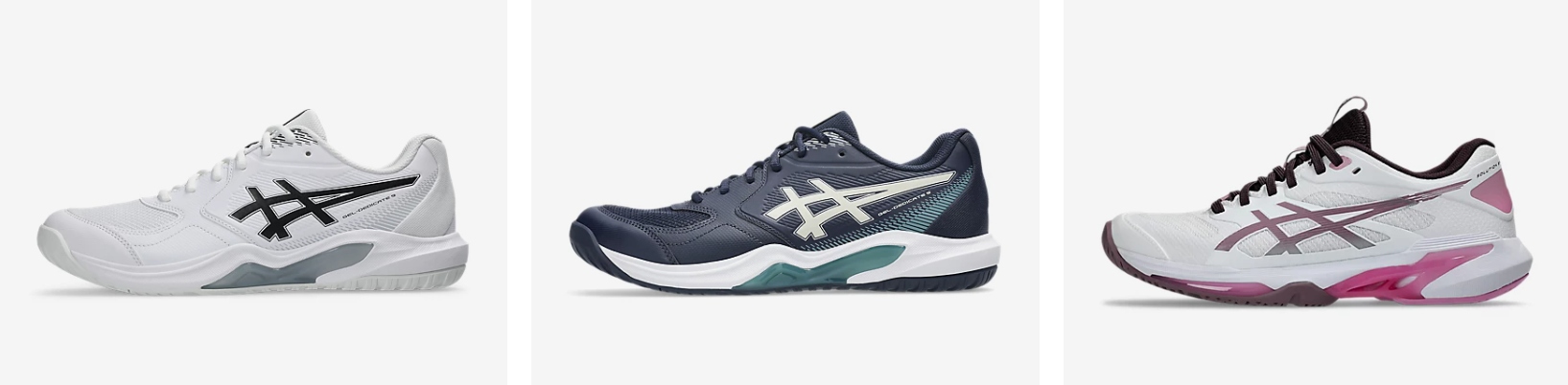 An image showing tennis shoes at ASICS