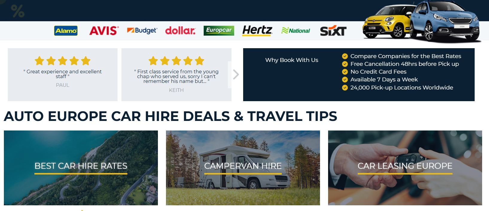 Auto Europe car and campervan hire