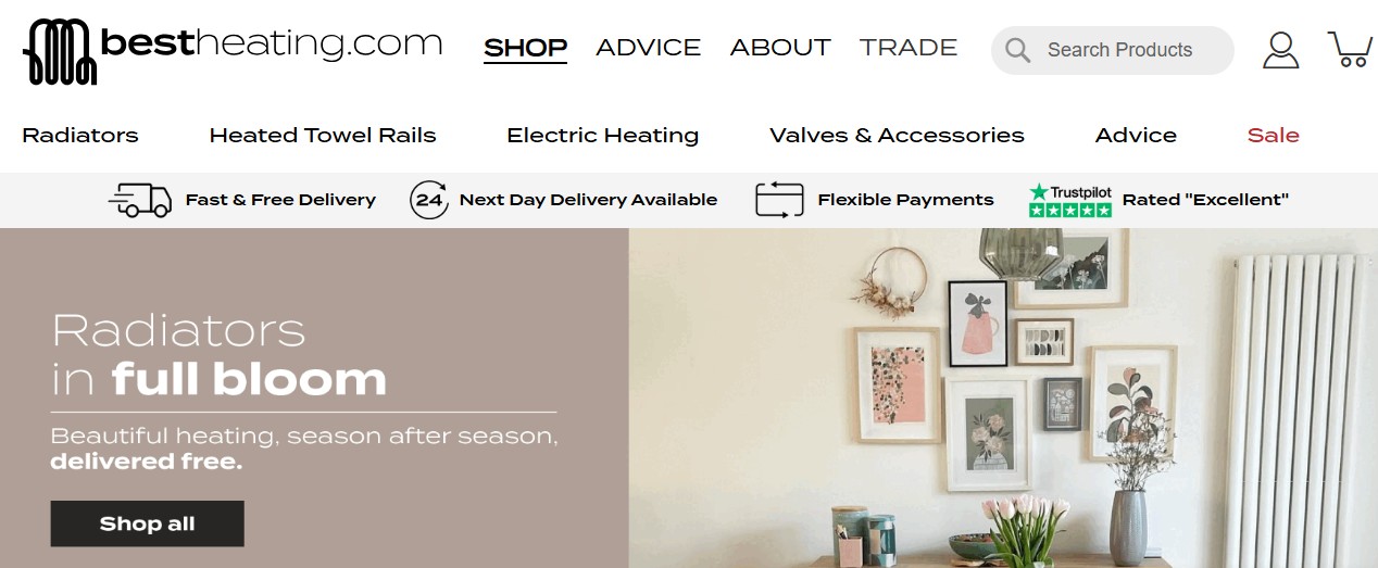 BestHeating homepage
