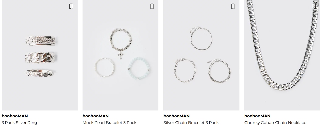 BoohooMAN accessories