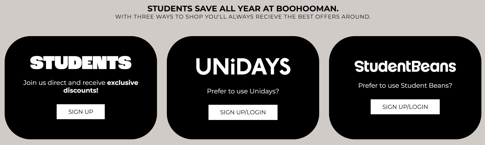 BoohooMAN student discount
