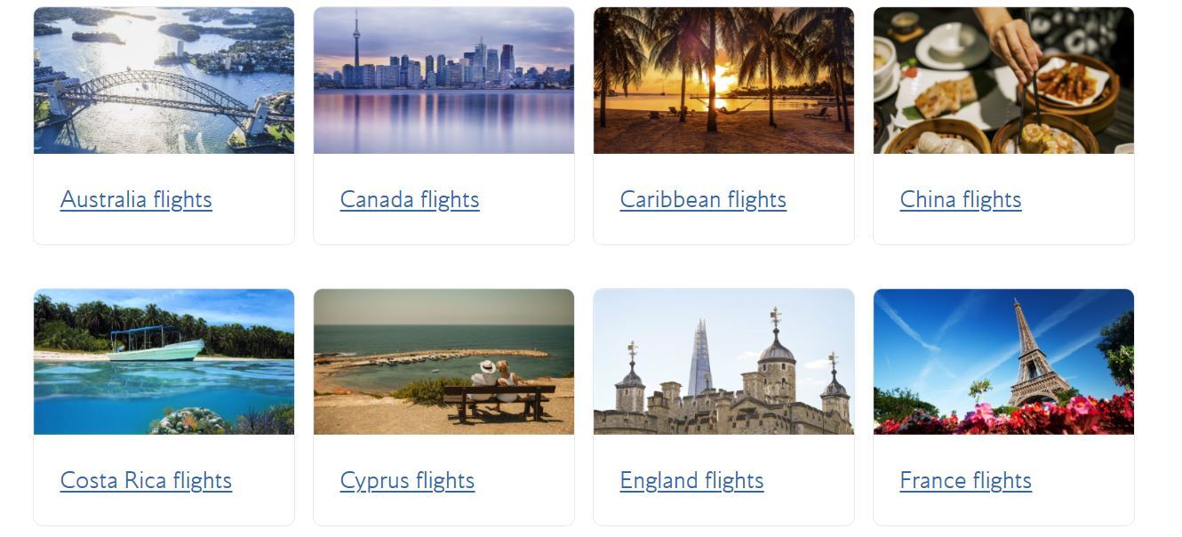 British Airways flights