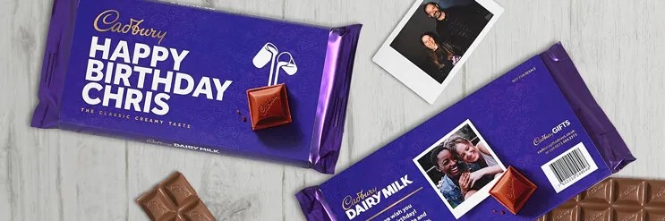 Cadbury Gifts Direct Personalised Dairy Milk Bars Image
