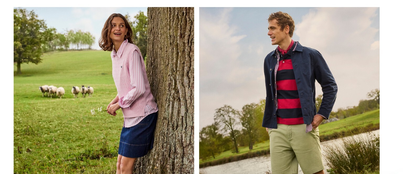 Crew Clothing women’s and men’s collections