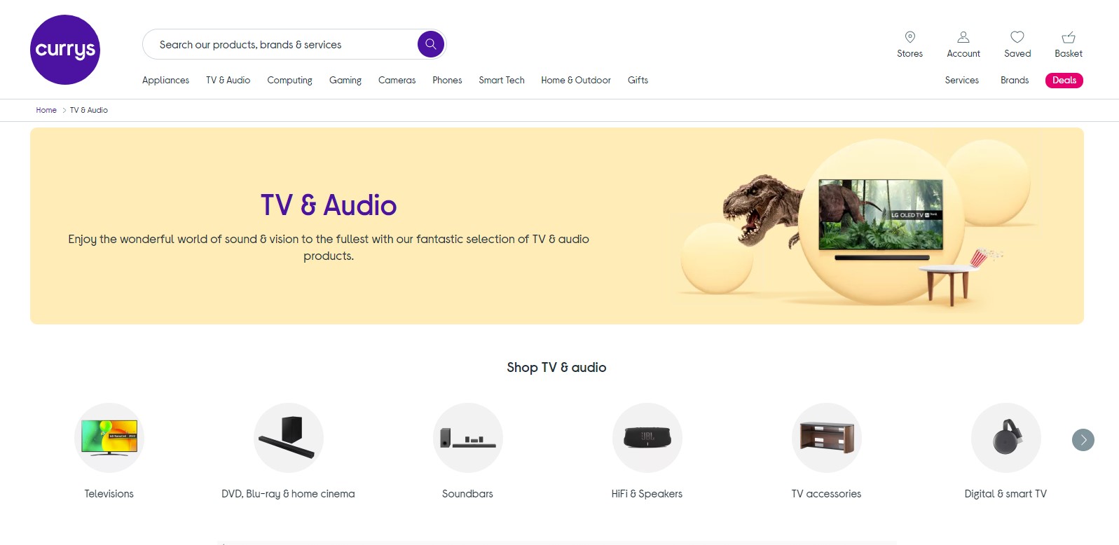 Currys TV & Audio products