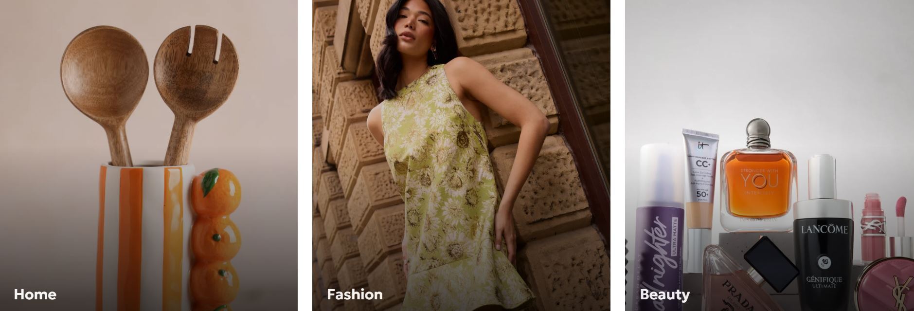 Debenhams categories