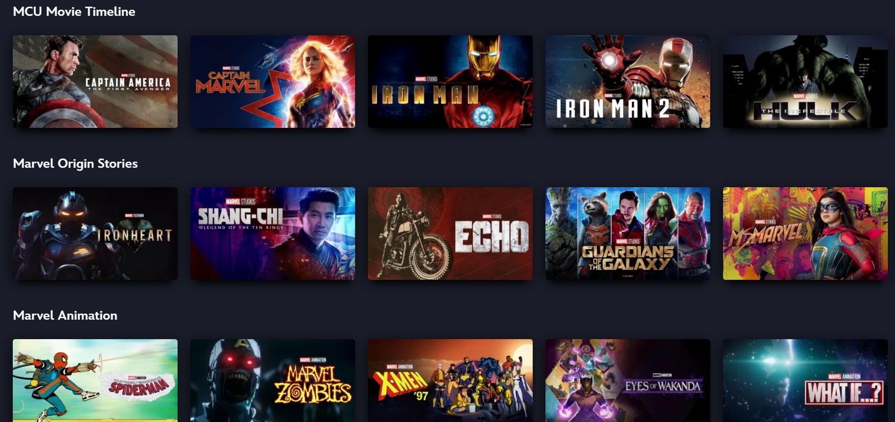 Disney+ Marvel