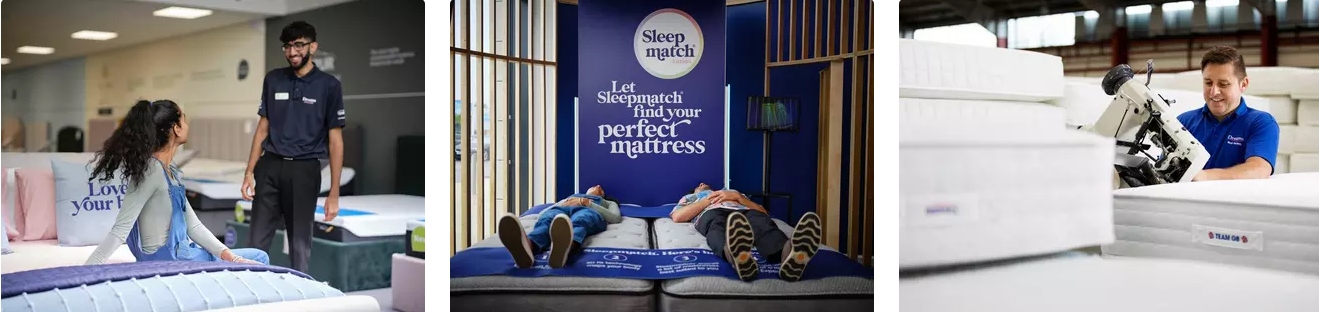 An image showing the main page of the Dreams website