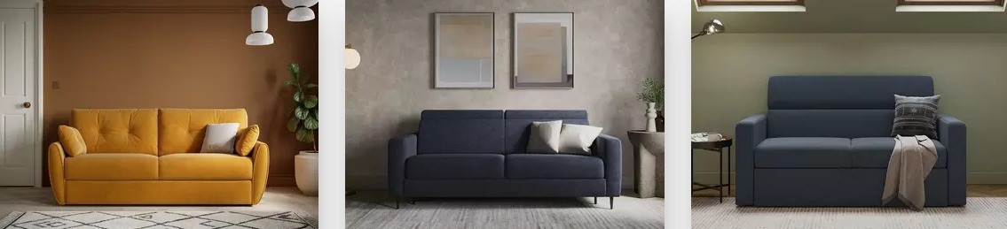 An image showing sofa beds at Dreams