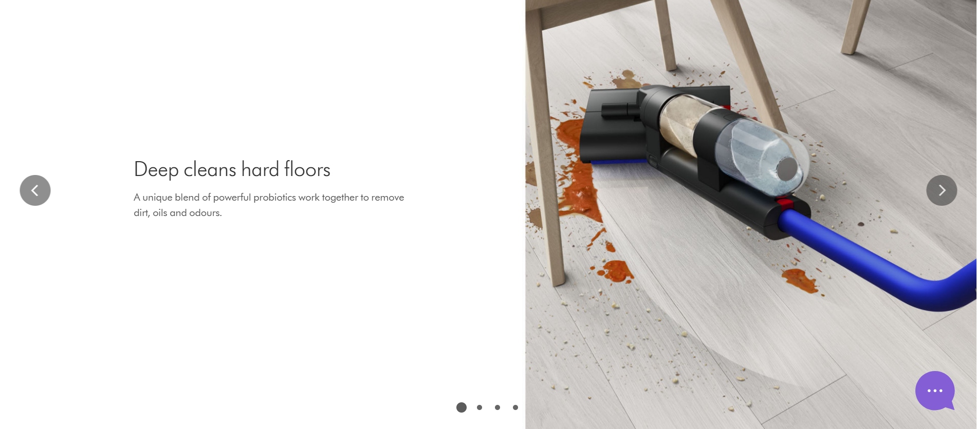 Dyson deep cleaning capabilities