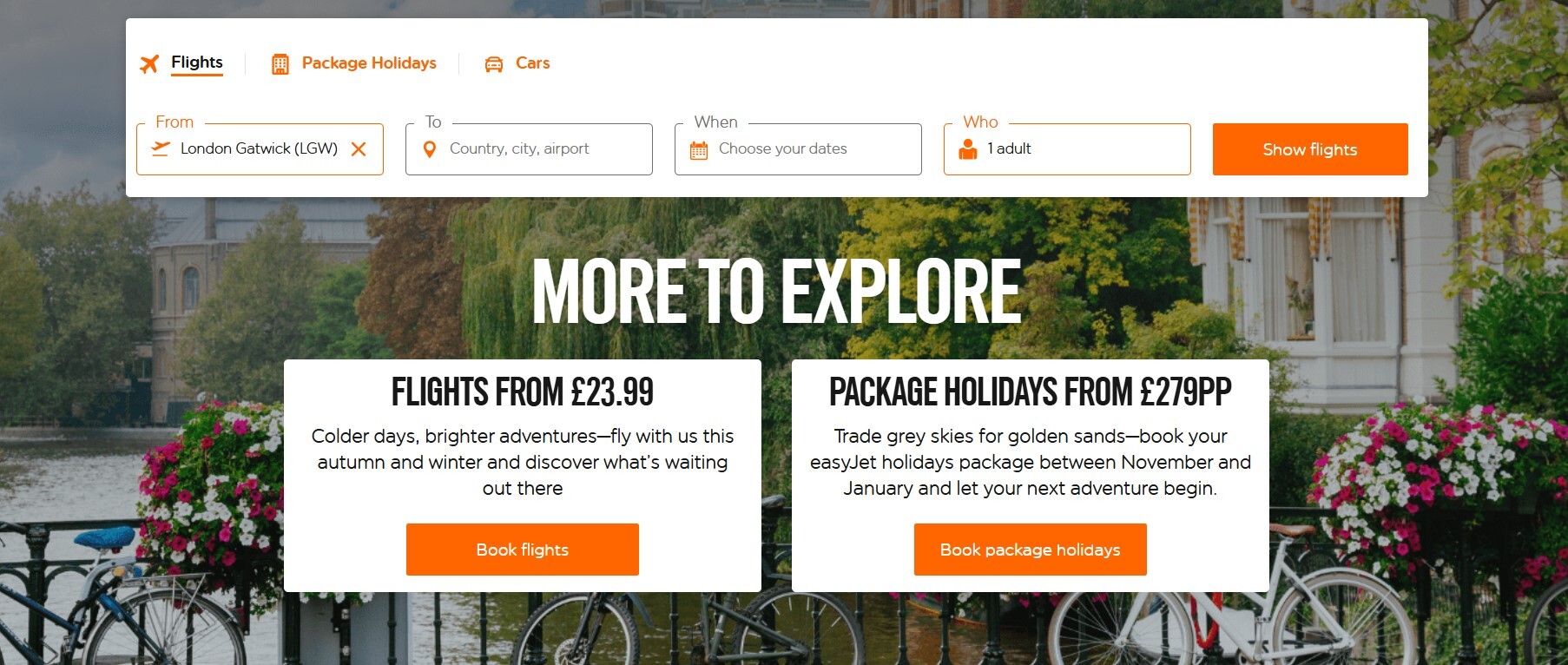 easyJet Holidays and destinations