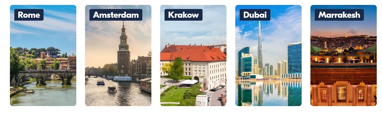 GetYourGuide destinations