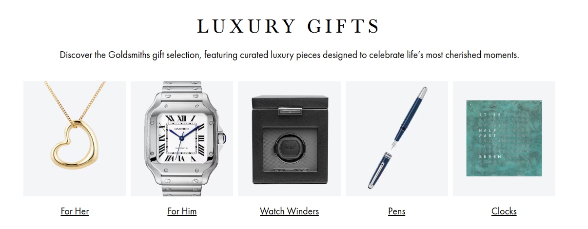 An image showing gifts at Goldsmiths