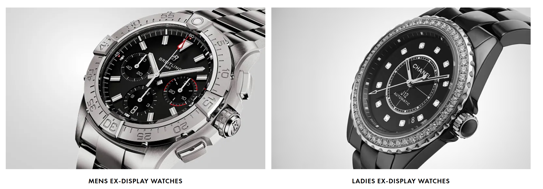 An image showing pre-owned watches at Goldsmiths
