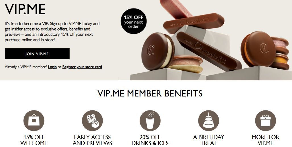 Hotel Chocolat VIP membership