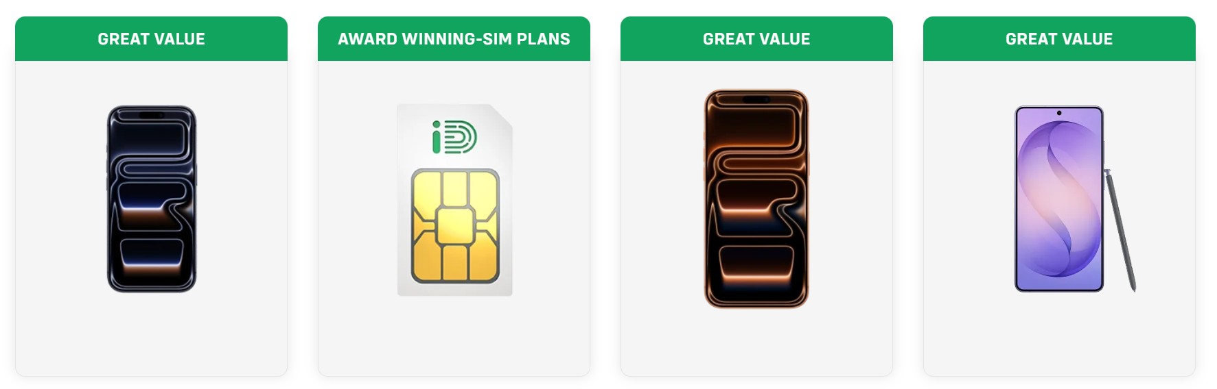 iD Mobile Pay Monthly deals