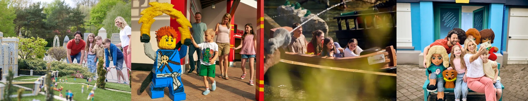 An image showing some of the Lands at Legoland