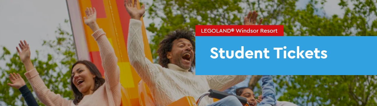 An image showing student discount at Legoland