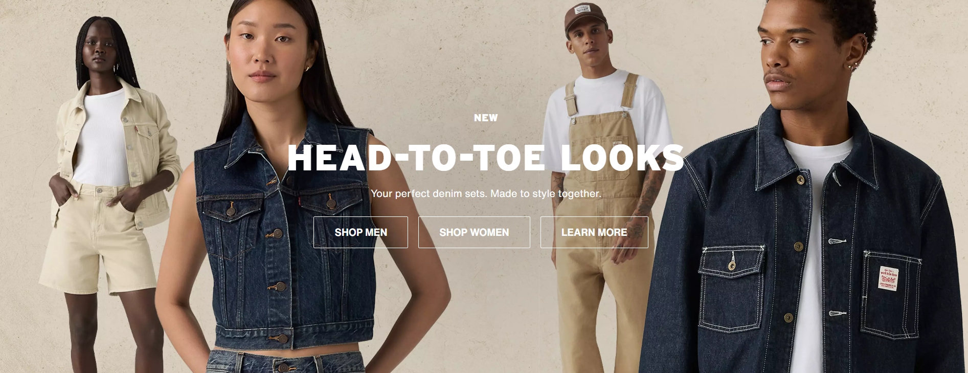 Levi's head-to-toe denim looks and style