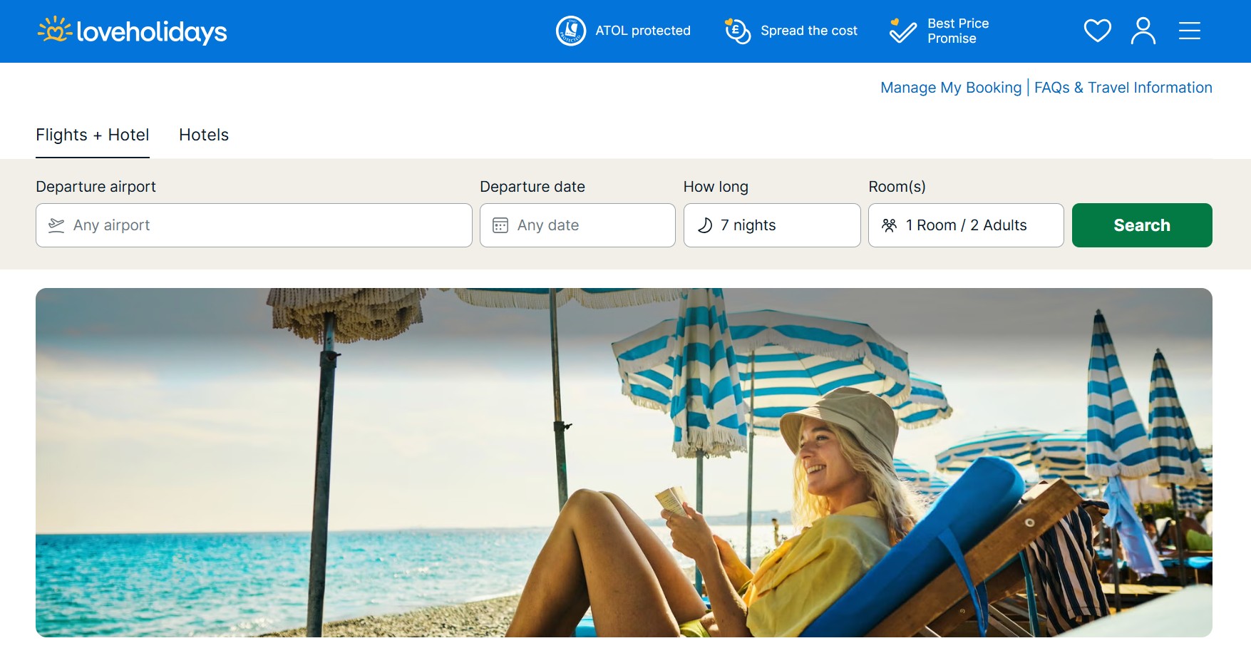 loveholidays homepage