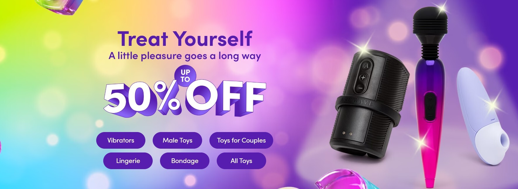 Lovehoney discounts of up to 50% off