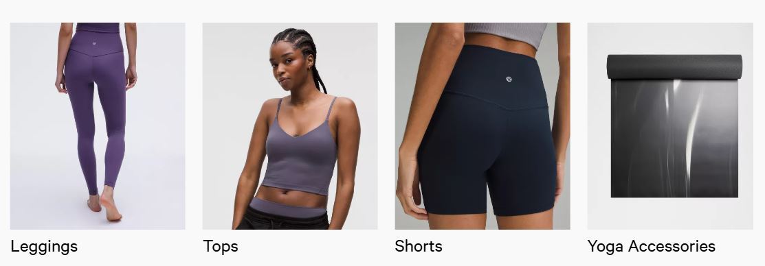 lululemon yoga range