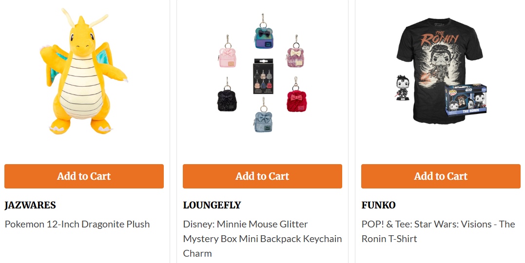An image showing merch at Magic Madhouse