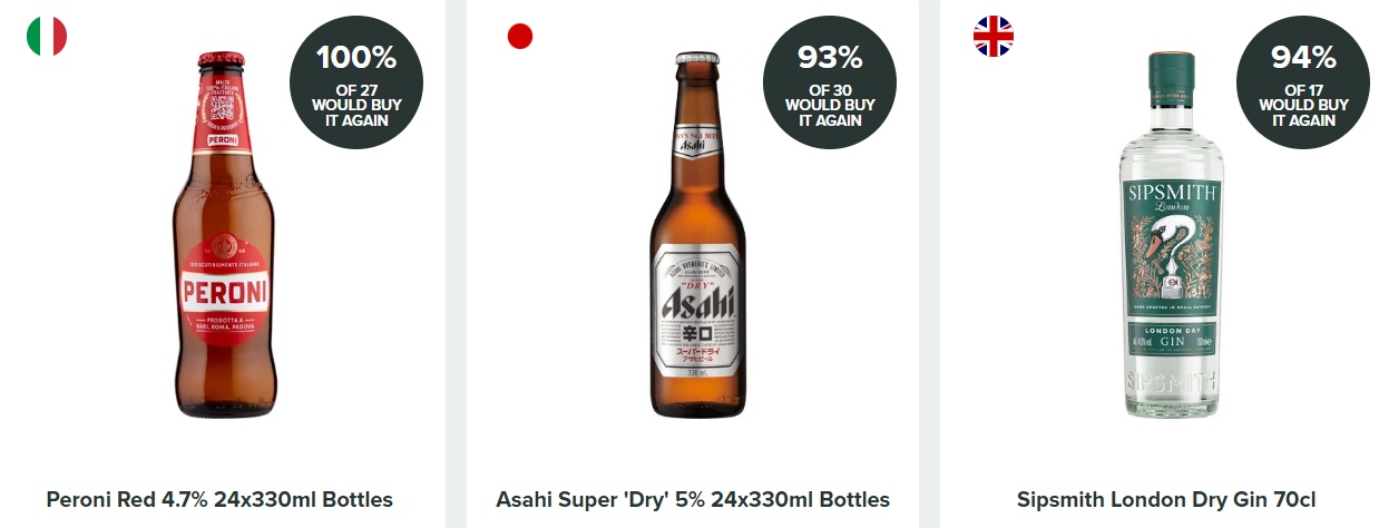 Majestic Wine beers, ciders and spirits