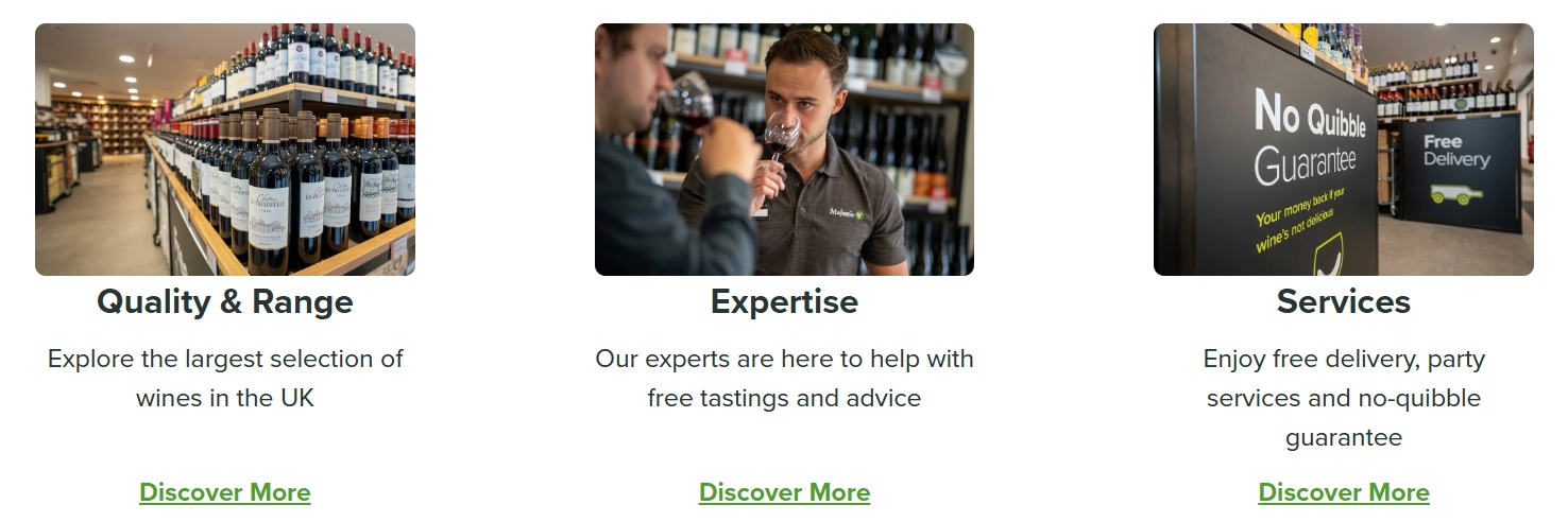 Majestic Wine quality, expertise and services