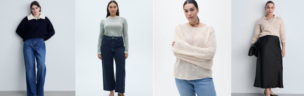MANGO plus-size womenswear range