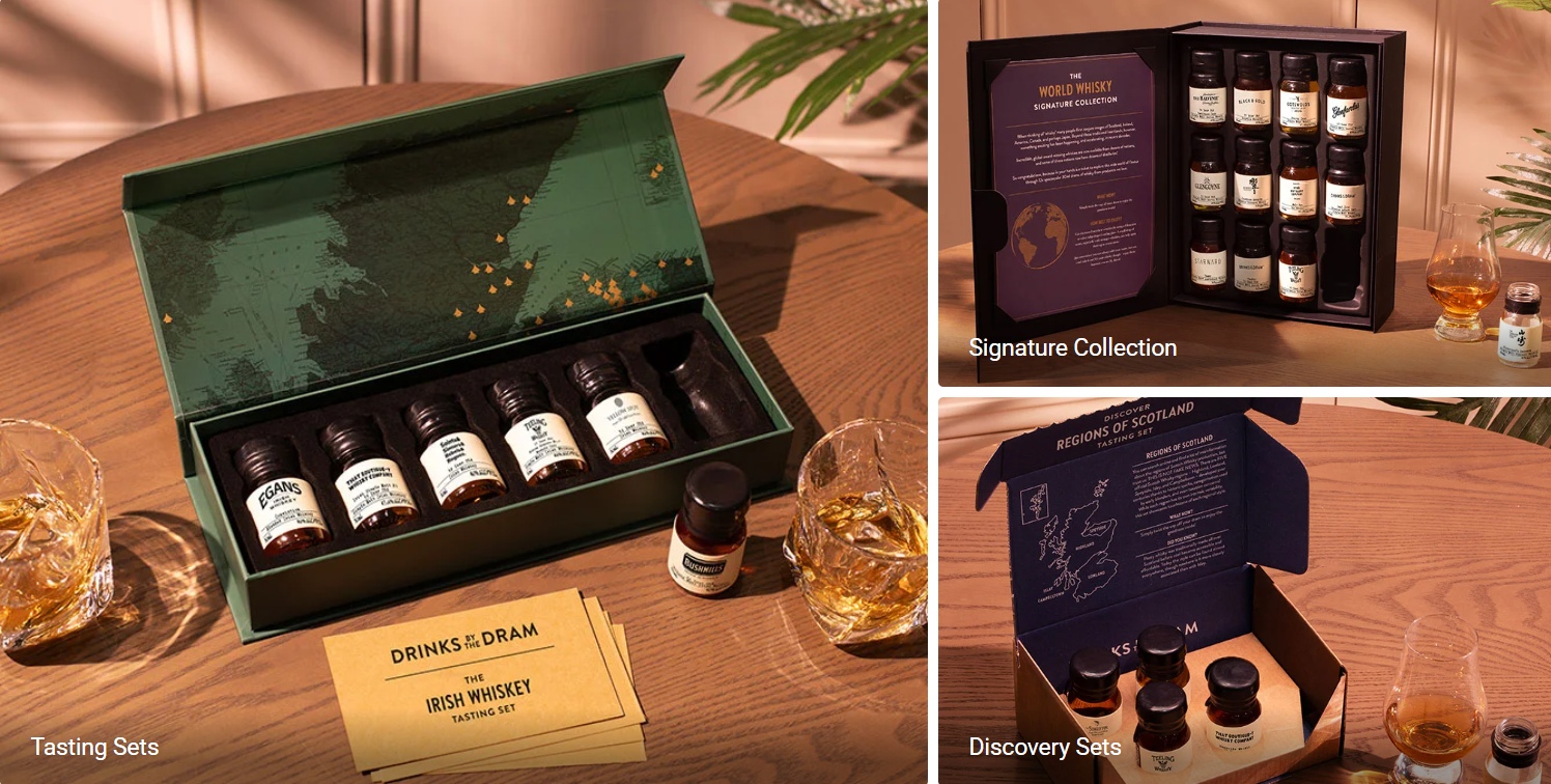An image showing gift options at Master of Malt
