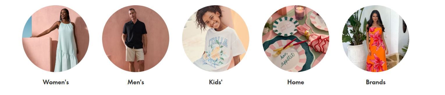 Matalan clothing categories