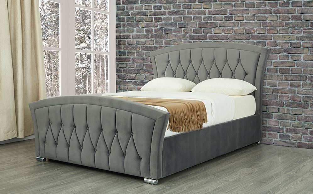 Mattress Online Leigh Grey Ottoman Bed Frame