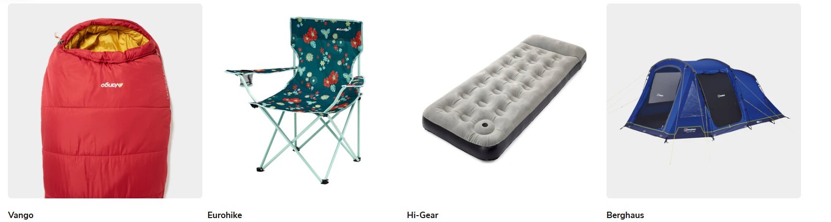 Millets camping gear