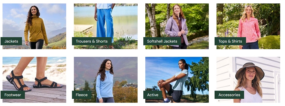 Mountain Warehouse clothing