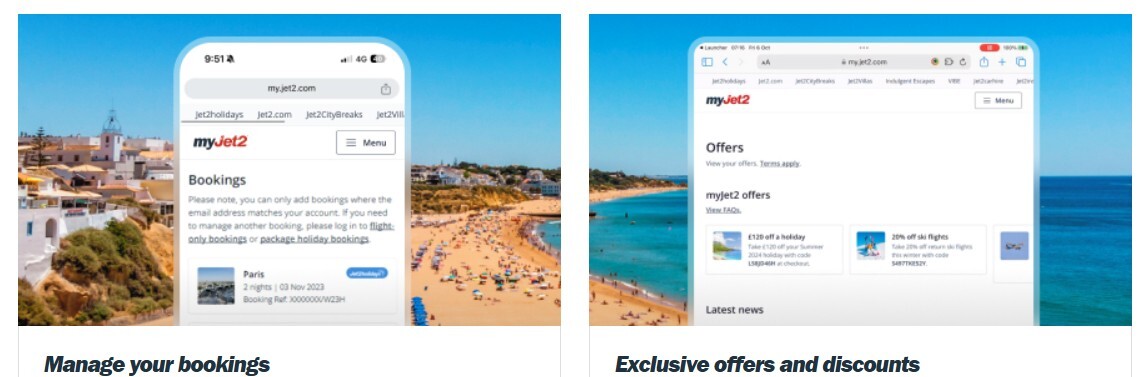 myJet2 members and app