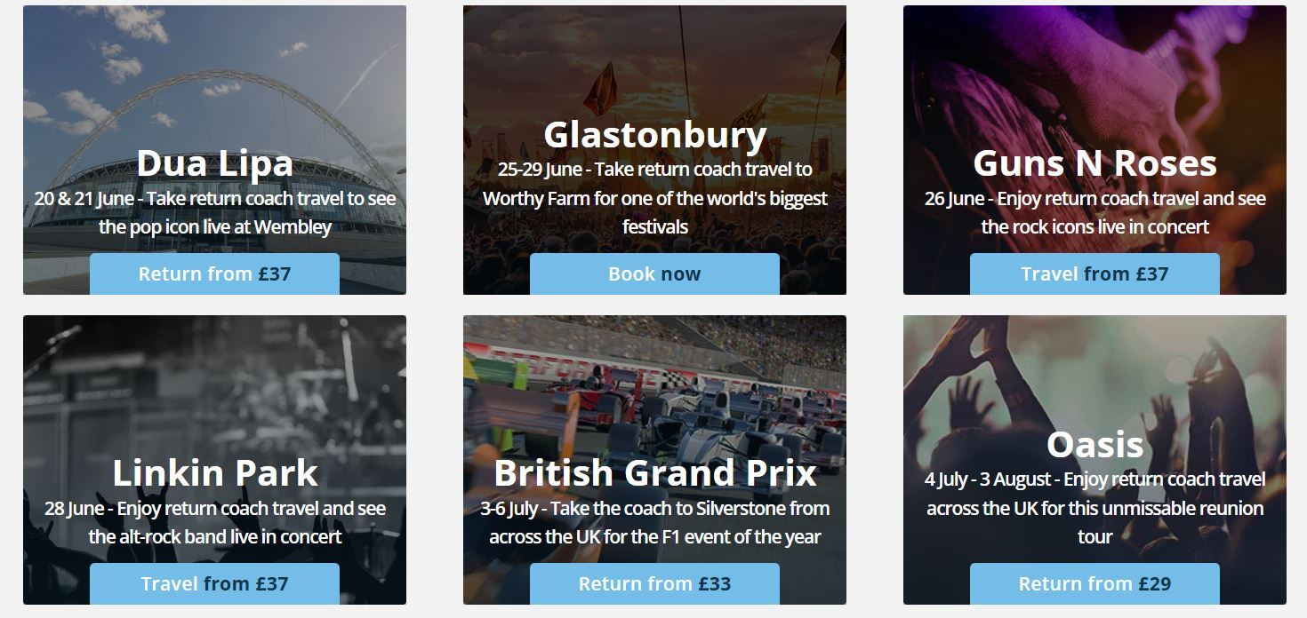 National Express events