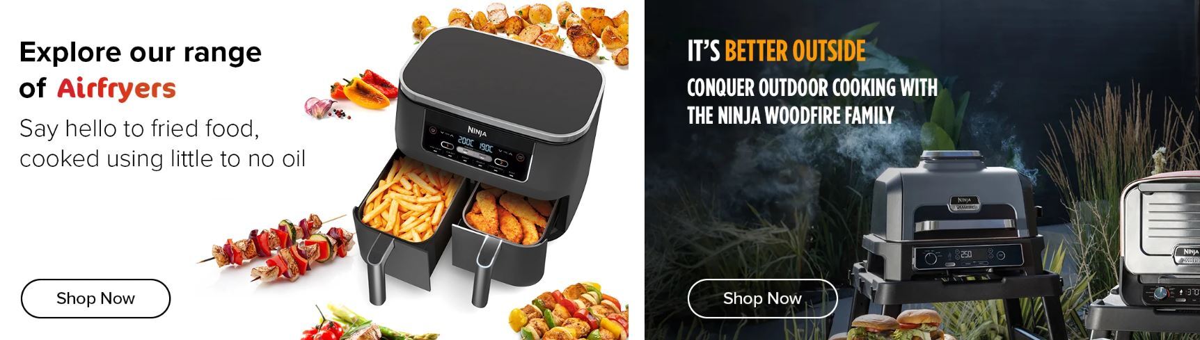 Ninja Kitchen air fryers and outdoor cooking