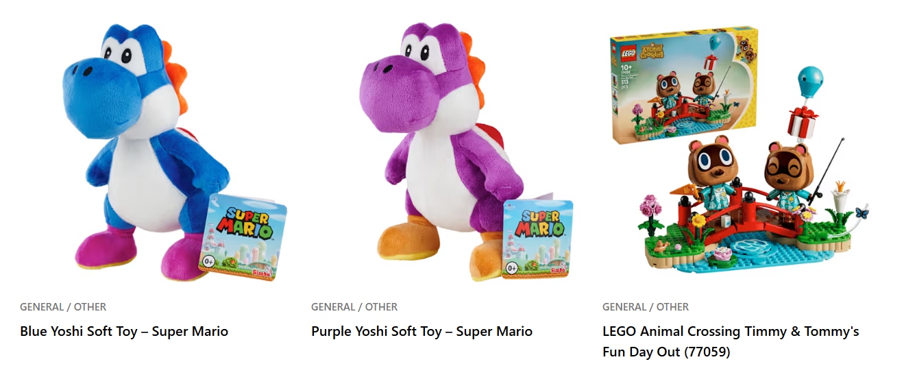 An image showing merchandise sold at Nintendo Store