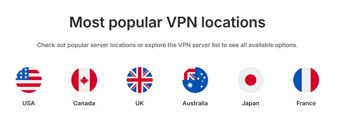 NordVPN locations