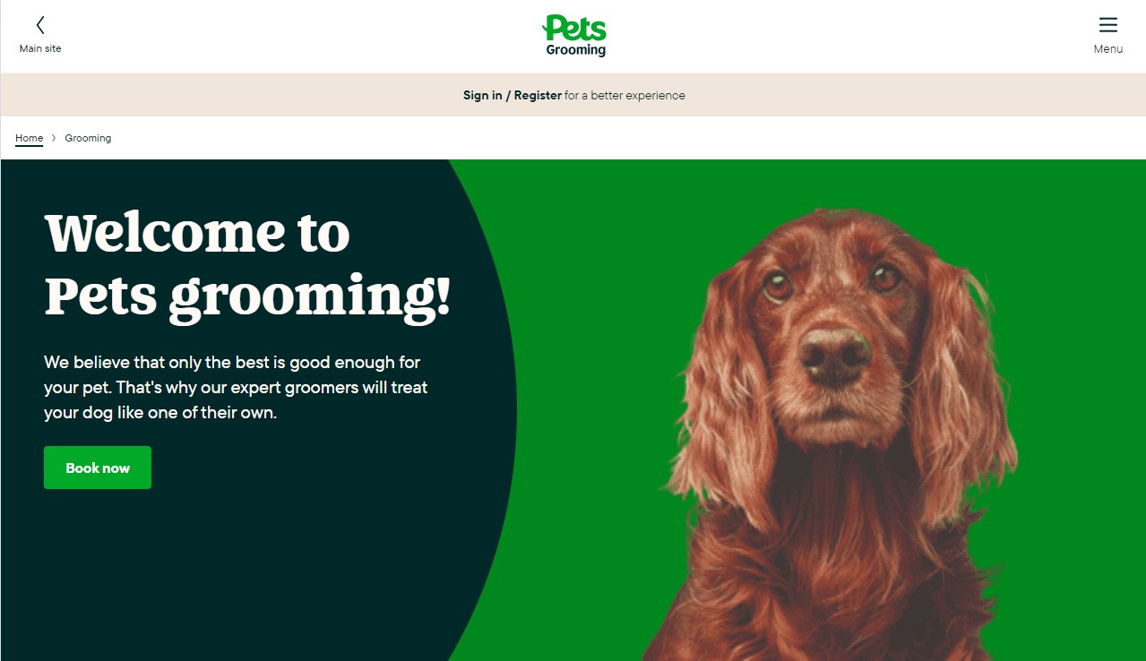 Pets At Home grooming