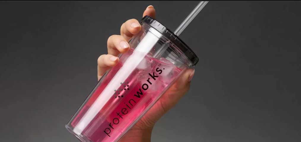 Protein Works summer shake glass