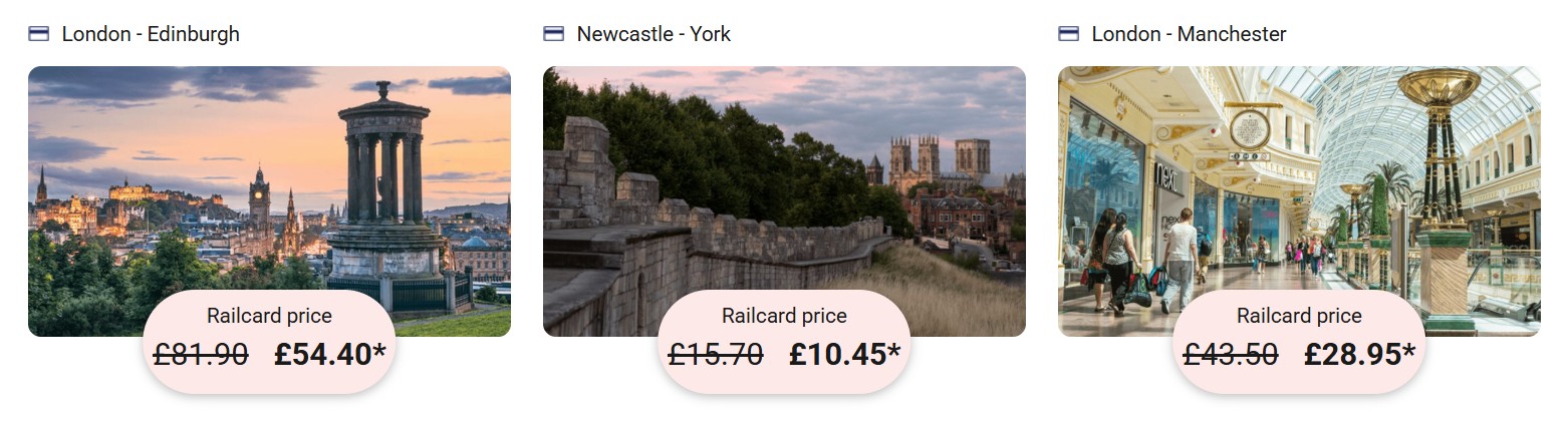 Railcard savings and discounts