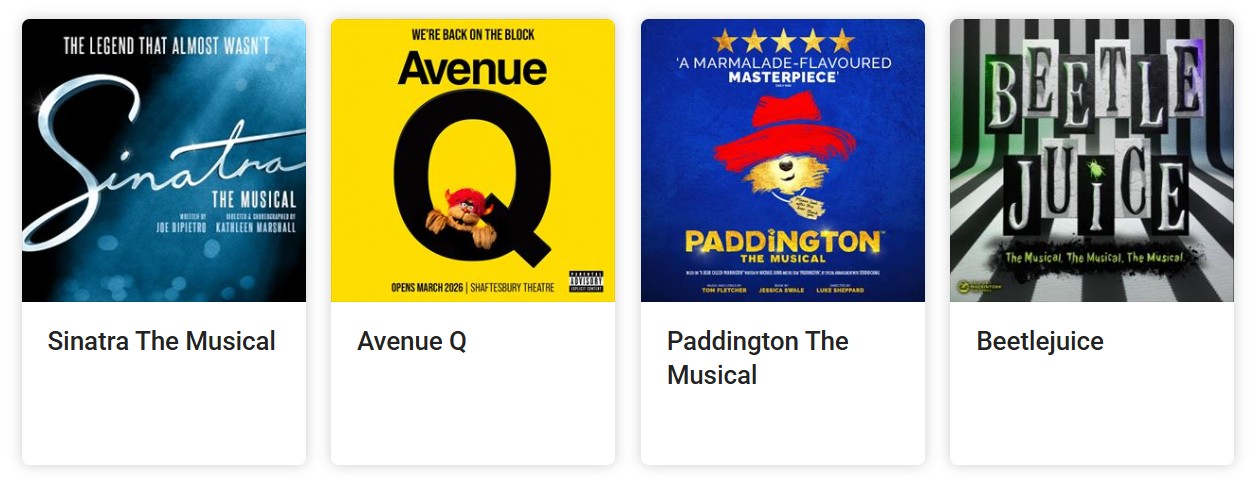 See Tickets theatre shows