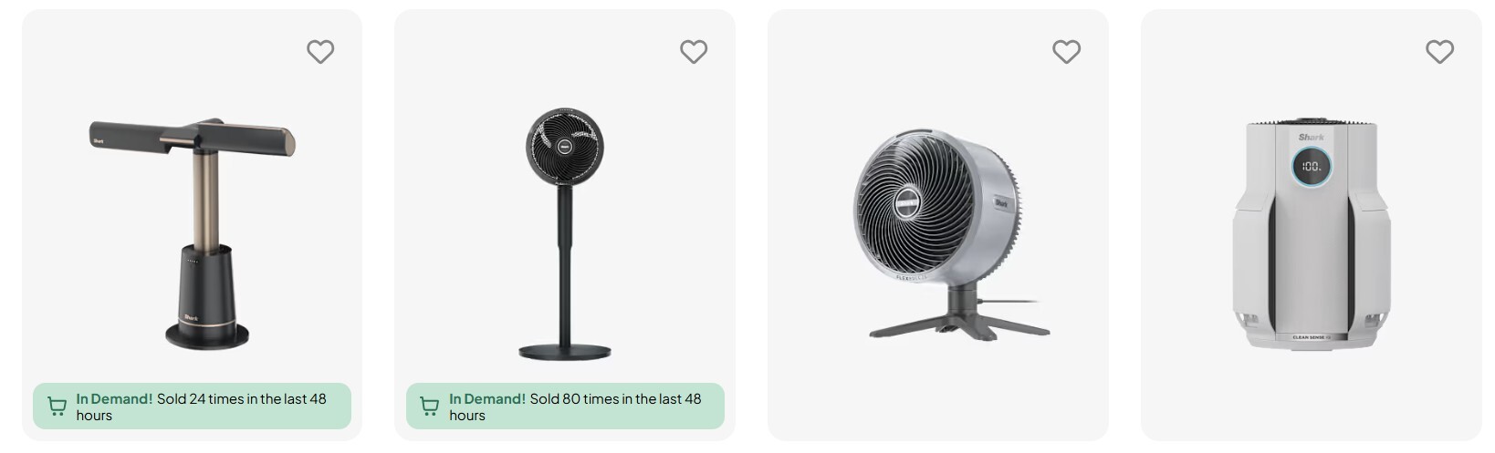 Shark air purifiers range